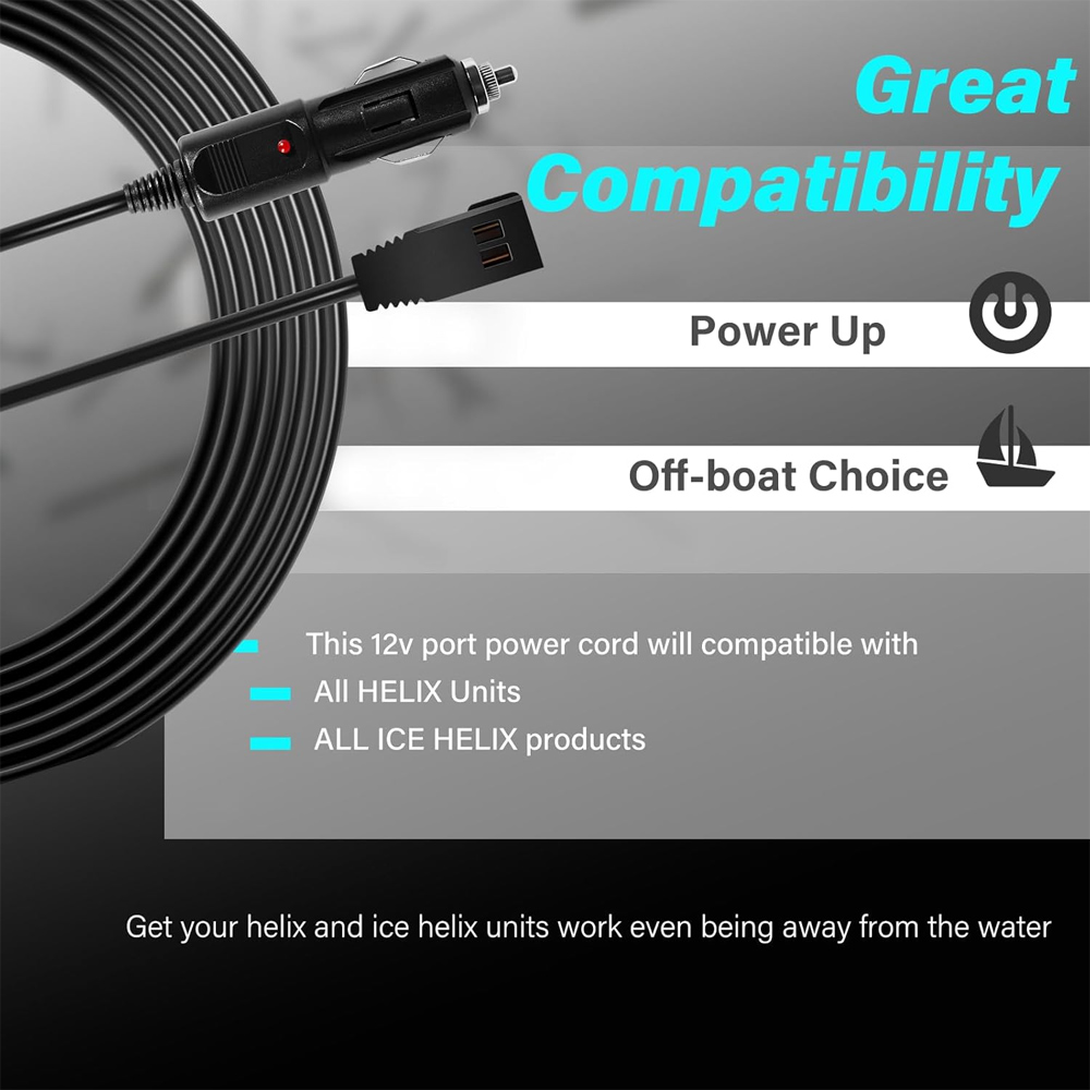 كابل طاقة بمنفذ 12 فولت تيار م - مراجعة Fish Finder Charger وسعره