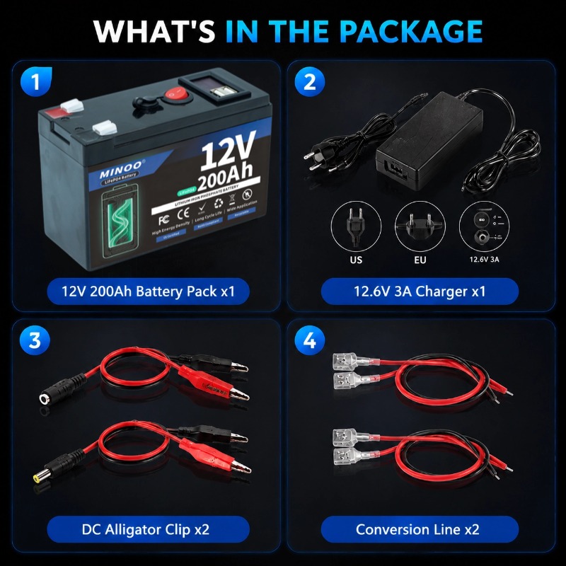 بطارية ليثيوم فوسفات الحديد 12 - مراجعة Fish Finder Charger وسعره